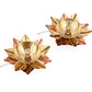 Pure Brass Neeranjan Electric Gold Bulb Lights Diya Lotus