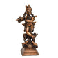 Handmade Copper Cow Krishna Idol 4 inches , Patina Antique Finish , 1 Piece