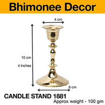 Brass Candle Stand Holder Size