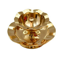 Brass Nanda Akhand Jyoth Table Diya, 2.3 inches,Pack of 1
