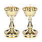 Pure Brass Heavy Udupi Nanda Diya (5.2 Inches, No-3) Set of 2