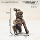 Copper Bal Krishna Idol, 1.5 inches, 30 Grams , Patina Antique Finish