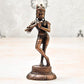 Copper Krishna Idol, 170 Grams , 4.1 inches, Patina Antique Finish