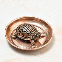 Handmade Turtle Kurma Tortoise with Copper Plate