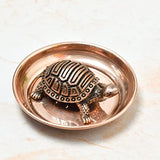 Handmade Turtle Kurma Tortoise with Copper Plate