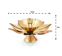 Pure Brass Neeranjan Electric Gold Bulb Lights Diya Decor