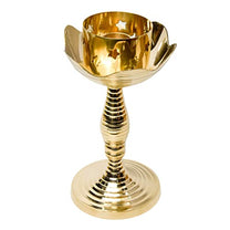 Brass Candle Stand Holder for Pooja Room Decor, Home Decoration All Purpose, 8 inches, 310gm