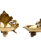 Pure Brass Shanku Chakra 5.5 inches Table Diya Back View