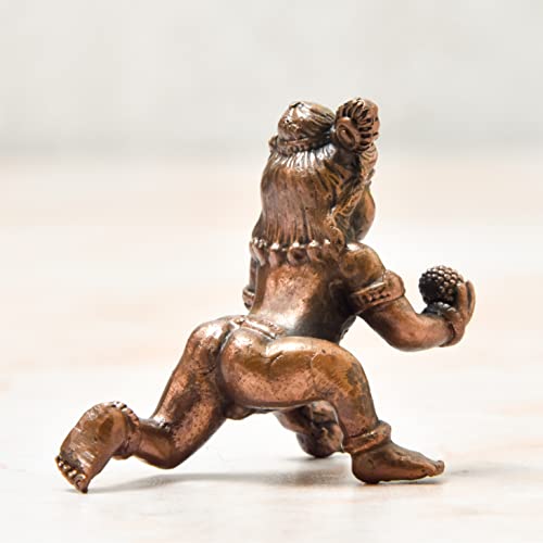 Copper Bal Krishna Idol, 1.75 inches, 50 Grams, Pack of 1 Piece