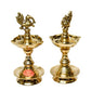 Pure Brass Udupi Murga Global Deep, Deepak, Diya for Pooja Purposes, 6.75 Inches, 750 gm