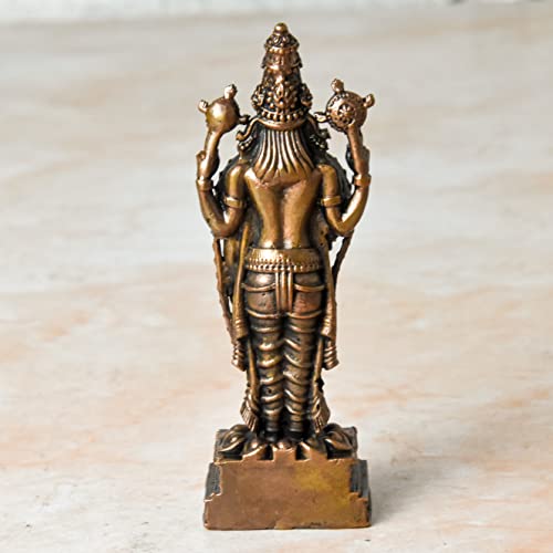 Handmade Copper Balaji with Garuda Idol Bhimonee Decor
