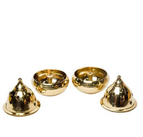 Pure Brass Kuber Goblet Deep, Deepak, Diya for Pooja Purposes, 3.6 Inches, 270 gm