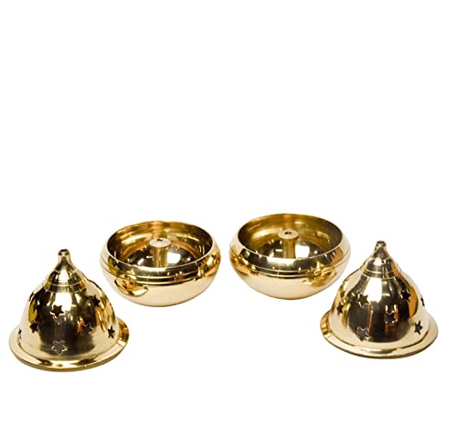Pure Brass Kuber Goblet Deep, Deepak, Diya for Pooja Purposes, 3.6 Inches, 270 gm