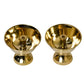 Pure Brass Salaidar Nanda Pyali Table Diya, 1.75 inches, Brass, Pack of 2 pcs