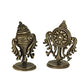 Copper Handmade Small Shanku Chakra Duo Front View