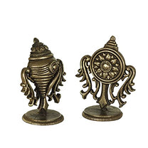 Copper Handmade Small Shanku Chakra Duo Front View