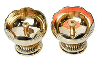 Pure Brass Tamator Nanda Deep, Deepak, Diya for Pooja Purposes, 2.4 Inches, 240 gm