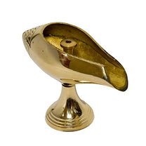 Pure Brass Shank Design Table Diya, 3 inches, Brass, Pack of 1 pc