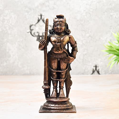 Copper Udupi Krishna Idol, 5.75 inches, 610 Grams, Pack of 1 Piece