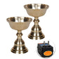 Pure Brass Electric Akhand Jyothi Table Lights Diya 3.2 Inches