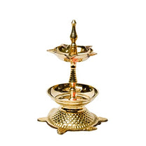 Pure Brass Kachua Deep, Deepak, Diya for Pooja Purposes, 6.25 Inches, 380 gm