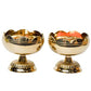 Pure Brass Tamator Nanda Deep, Deepak, Diya for Pooja Purposes, 2.4 Inches, 240 gm