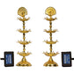 Pure Brass 4 Step Electric Gold Bulb Lights Diya