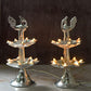 White Metal 7 inches Silver Colour 2 Step Electric Bulb Lights Diya | Deep | Deepak for Pooja | Puja | Mandir | Diwali Festival Decoration | Pair