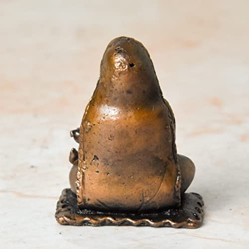 Copper Idols India Handmade ShankaraCharya Idol Back View