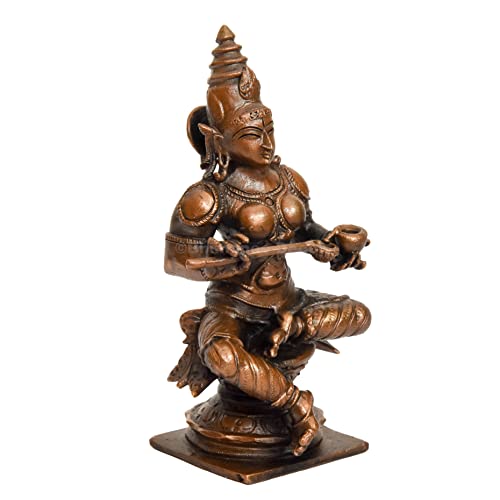 Handmade Copper Annapurna Devi Idol Bhimonee Decor