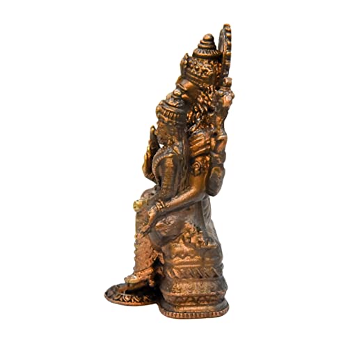  Copper Handmade Lakshmi Narasimha Idol India