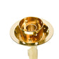 Pure Brass Candle Stand Holder for Pooja Room Decor, Home Decoration All Purpose, 6.3 inches, 390gm