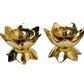 Pure Brass Kamal Nanda Table Diya, 1.75 inches, Pack of 2 pcs