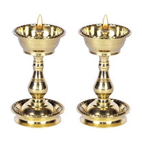 Brass Heavy Udupi Nanda Diya (no-2, Set of 2)