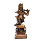 Handmade Copper Cow Krishna Idol 4 inches , Patina Antique Finish , 1 Piece