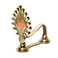 Pure Brass Shankh  5.5 Inches Aarti Deep Side View