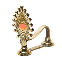 Pure Brass Shankh  5.5 Inches Aarti Deep Side View