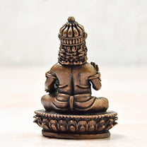 Copper Indian Kuber Idol, 2.75 inches, 200 Grams, Pack of 1 Piece