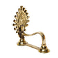 Pure Brass Shankh  5.5 Inches Aarti Deep Front View
