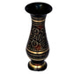 Pure Brass Double Colour Bidri Work Flower Vase 8" India