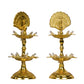  Pure Brass 2 Step Electric Gold Bulb Lights Diya India