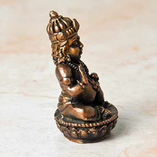 Copper Indian Kuber Idol, 1.65 inches, 50 Grams, Pack of 1 Piece