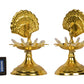 Pure Brass 1 Step Electric Gold Bulb Lights Diya