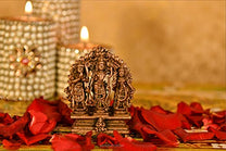 Copper Lord Ram Darbar Murti