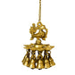 Brass Hanging Diya with Bell India