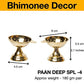 Pure Brass Paan Deep, Deepak, Diya for Pooja Purposes, 2.1 Inches, 180 gm