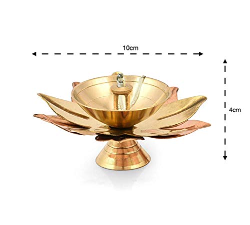 Pure Brass Lotus Electric Pair of Deep Bulb Lights  Dimensions