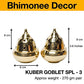 Pure Brass Kuber Goblet Deep, Deepak, Diya for Pooja Purposes, 3.6 Inches, 270 gm