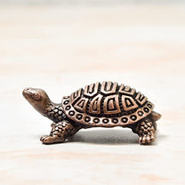  Copper Handmade Turtle Kurma Tortoise Side View