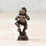 Copper Butter Navaneetha Krishna Idol, 2.5 inches, 60 Grams, Patina Antique Finish